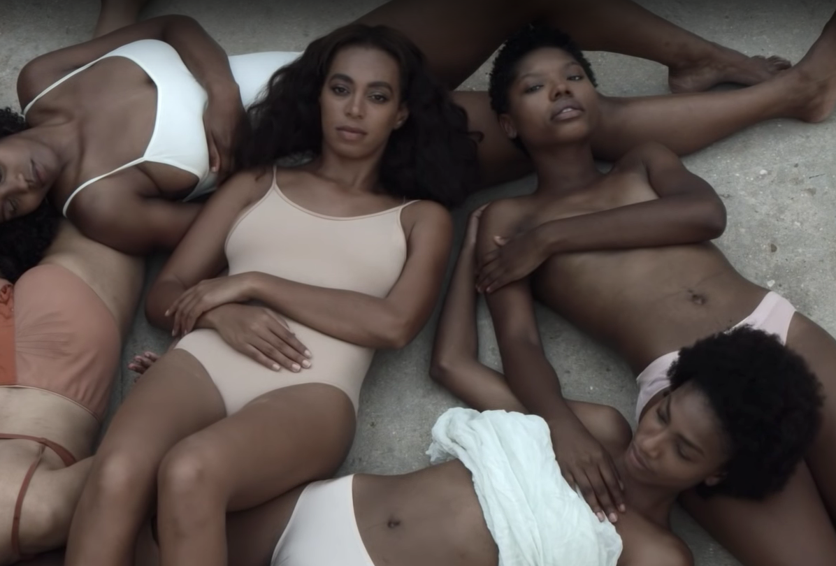 Still from Cranes in the Sky music video by Solange